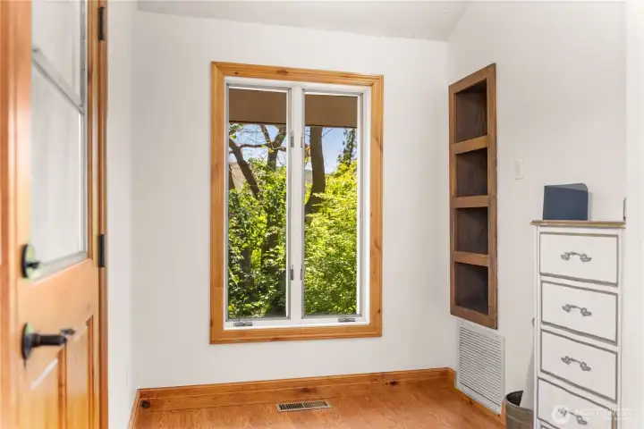 Entry nook off covered deck