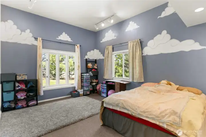 Main floor large bedroom with lots of natural light