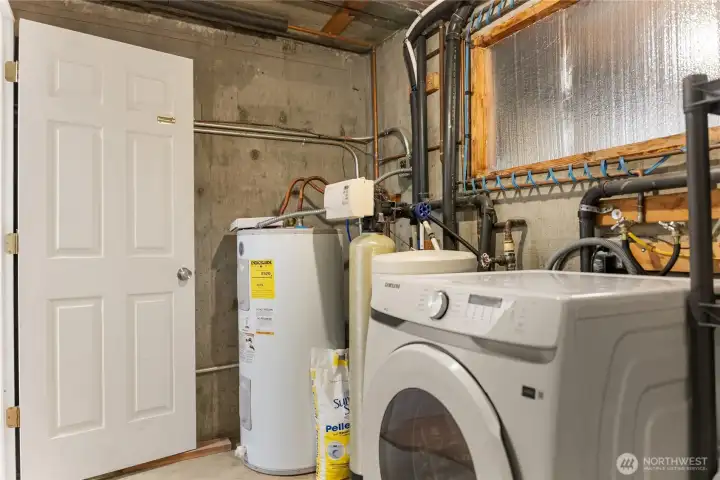 downstairs laundry room