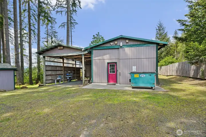 Shop with large bay door, plus man door