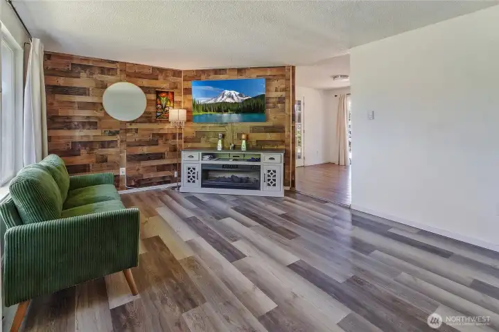 Second view of family room off kitchen