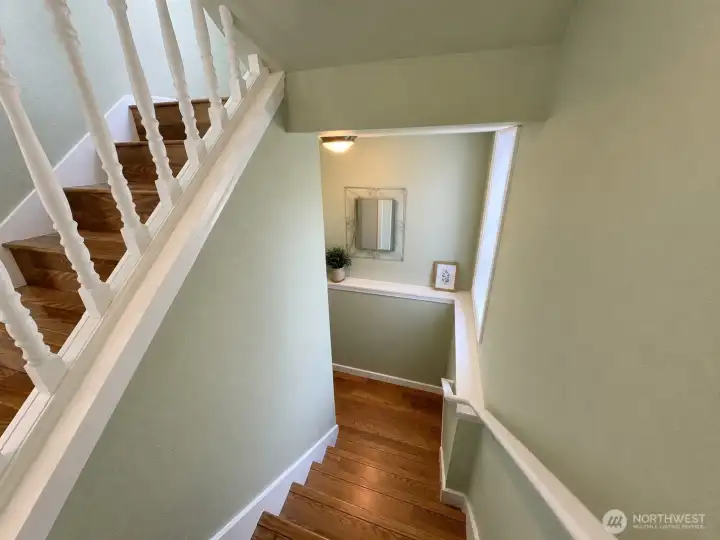 stairs to lower level studios. stairs to lower level studios.