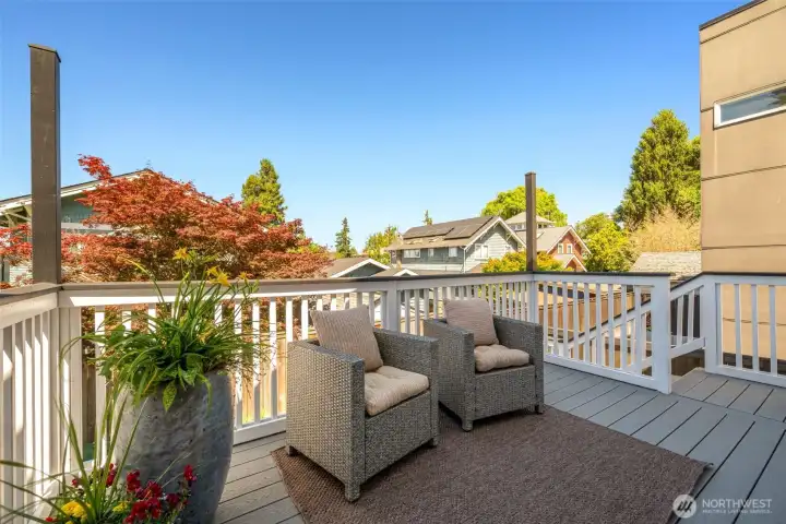A Trex deck is so easy to care for and it is easy to get back to the low-maintenance yard as well!