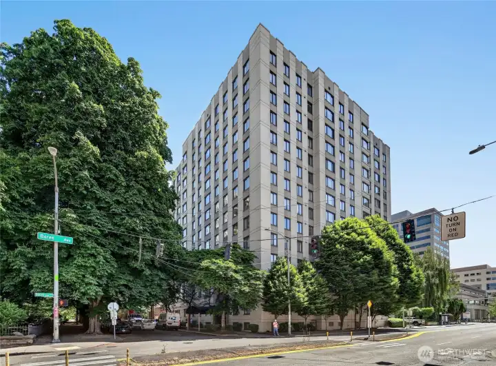 Steel and concrete construction and a 2019 building replumb bring peace of mind.
