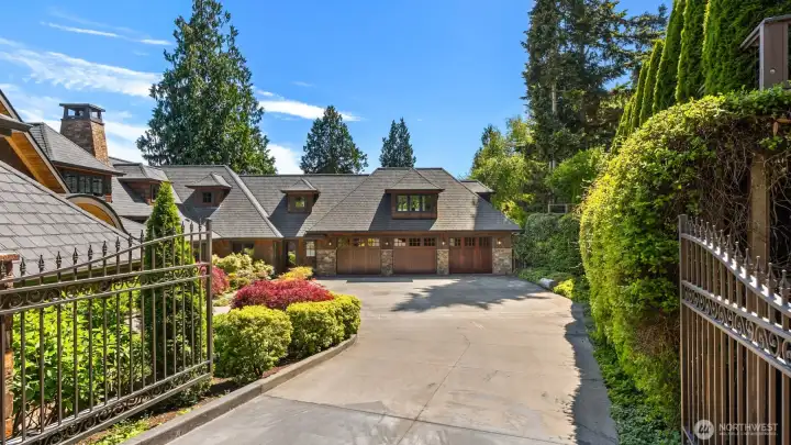 A private gated entrance surrounds the property... A private gated entrance surrounds the property...