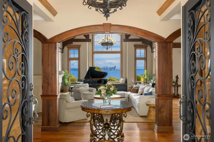 Wrought - Iron French doors opens and greets you to a rare and remarkable home that feels both luxurious and effortlessly inviting. Impeccably designed... Wrought - Iron French doors opens and greets you to a rare and remarkable home that feels both luxurious and effortlessly inviting. Impeccably designed...