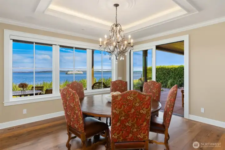A formal dining area..with views of everything!! A formal dining area..with views of everything!!