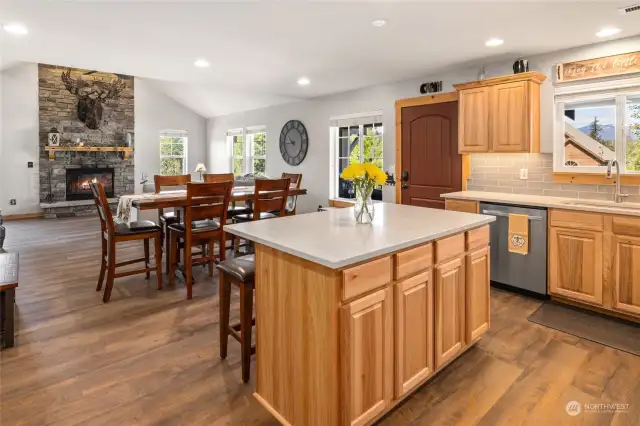 Hardwood floors throughout main level.