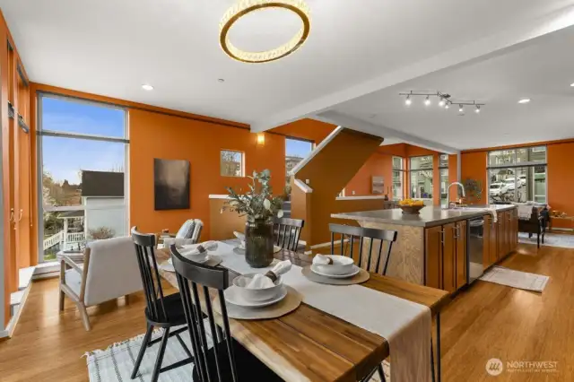 2nd floor_dining to living room