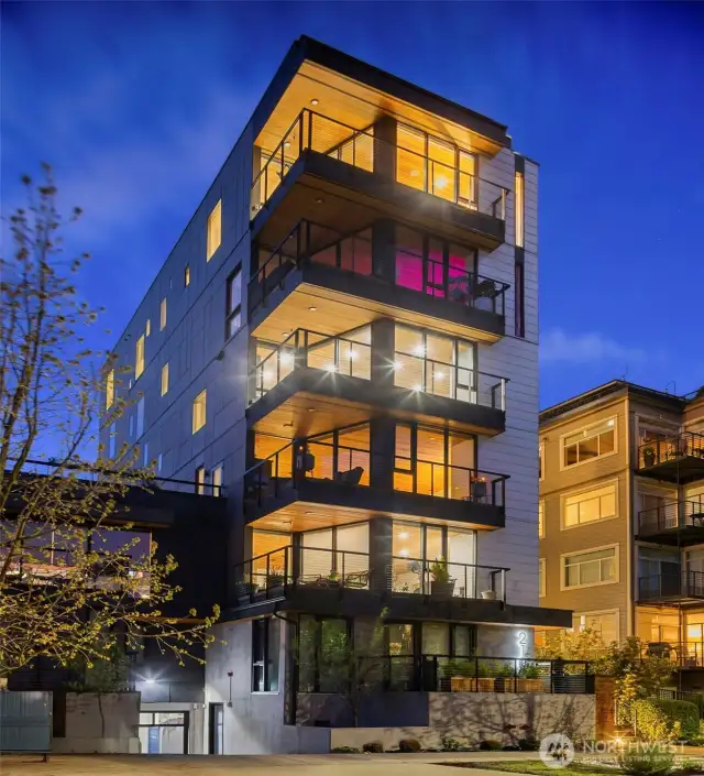 Each home has the entire floor of the building with no shared walls.