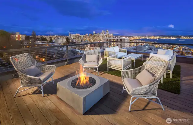 Private Penthouse roof deck with some of the most incredible views Seattle has to offer.