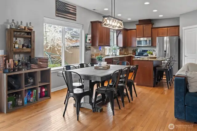 Kitchen and dining room