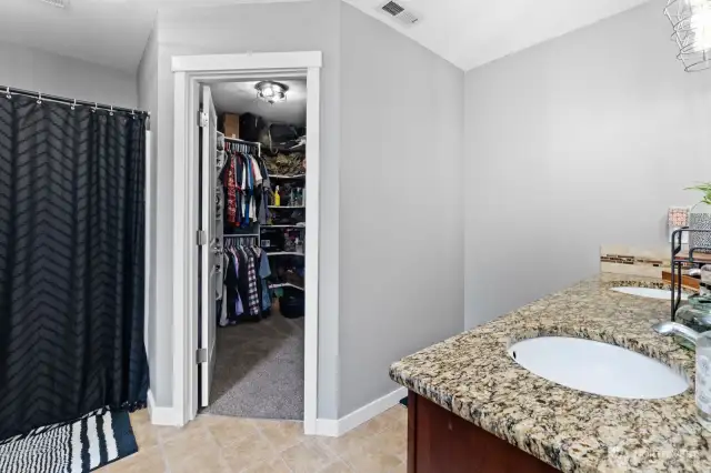 Primary walk-in closet
