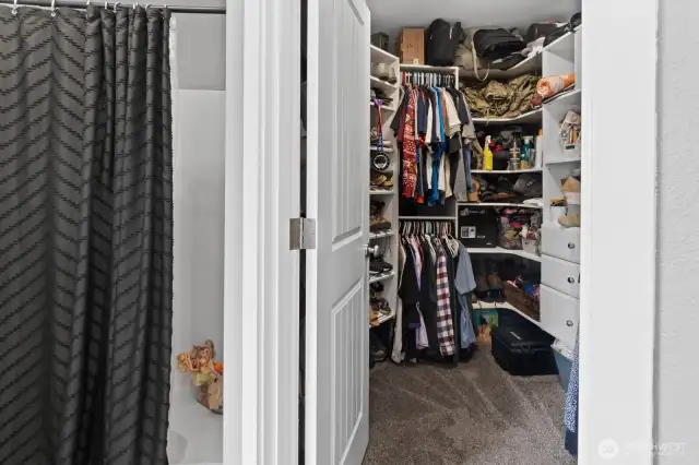 Primary walk-in closet