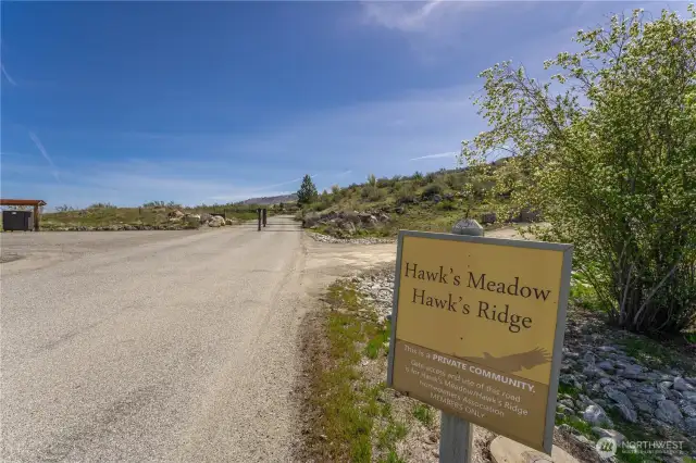 Sign Near Gate