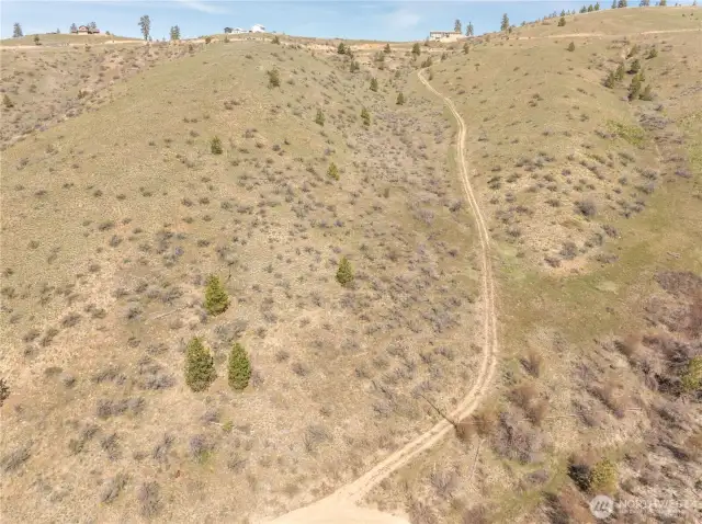 Entire parcel facing North-Northwest.