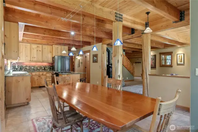 Dining & Kitchen flow together in harmony
