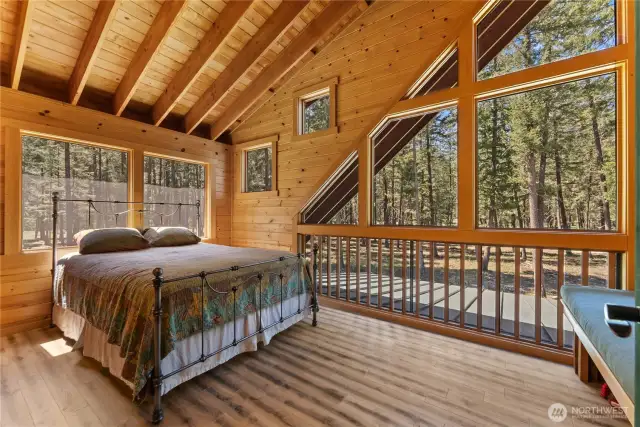 Amazing screen sleeping porch!