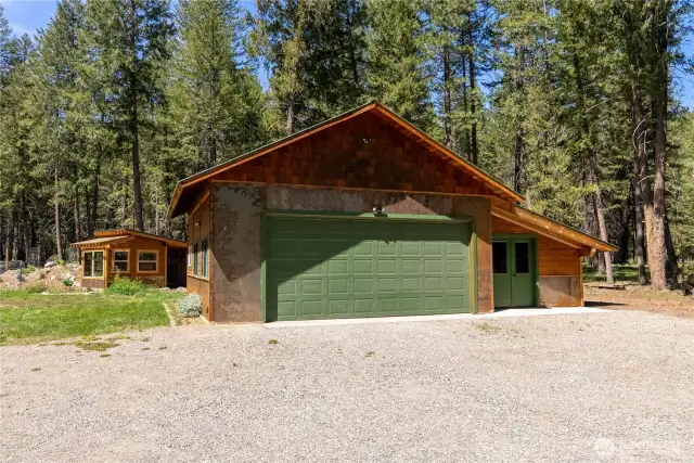 Large garage & storage shed for mountain life gear