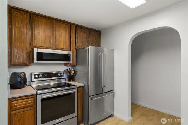 Stainless Steel appliances.