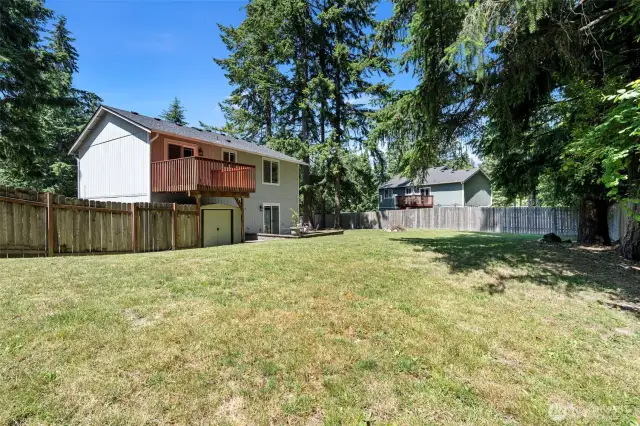 Fully Fenced Backyard