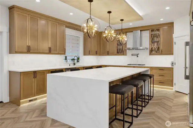 real wood cabinets