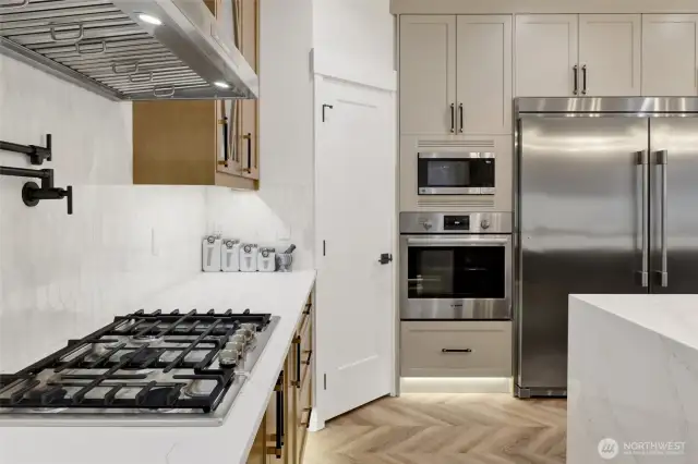 gas cook top and wall oven