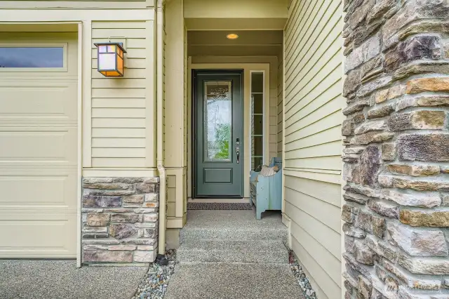 A bright cheery entry way