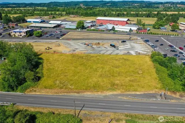 RV Park and Credit union just west of the property