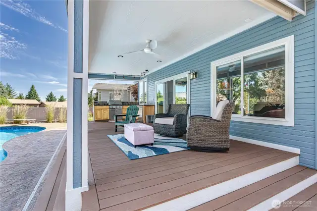 Large covered porch