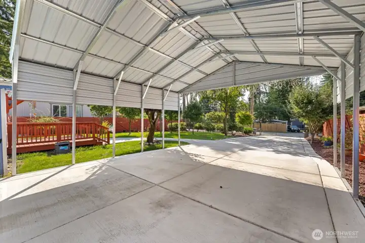 6 pointed oversized carport