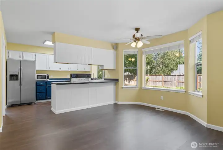 The Great Room concept with attached kitchen and Family Room areas is perfect for today's lifestyle.
