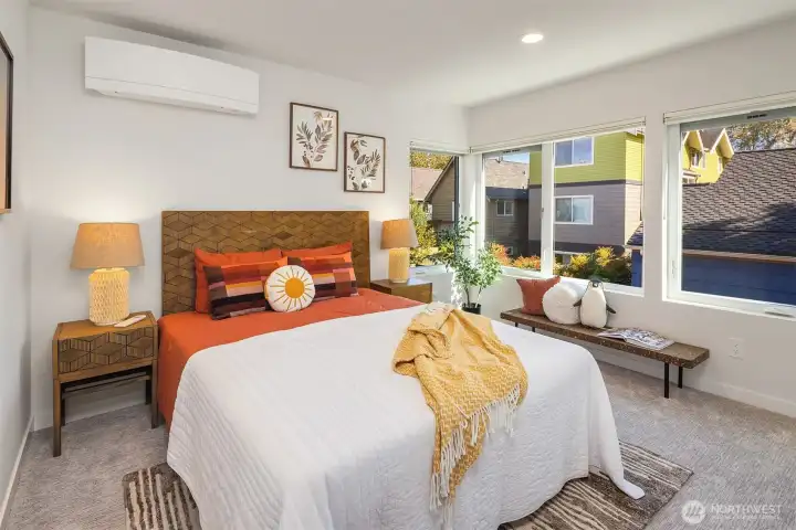 Second bedroom, down the hall from primary suite
