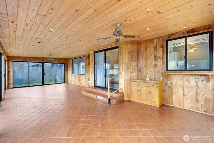 Added living space with the sun room