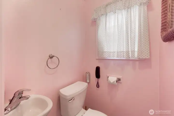 Half bath in detached living area