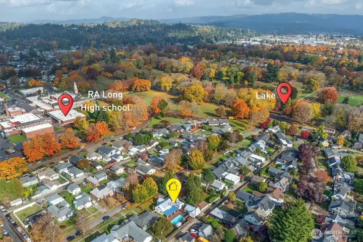 Close to the heart of all the festivities at the lake