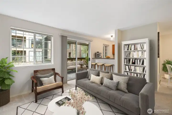 Living Room Virtually Staged