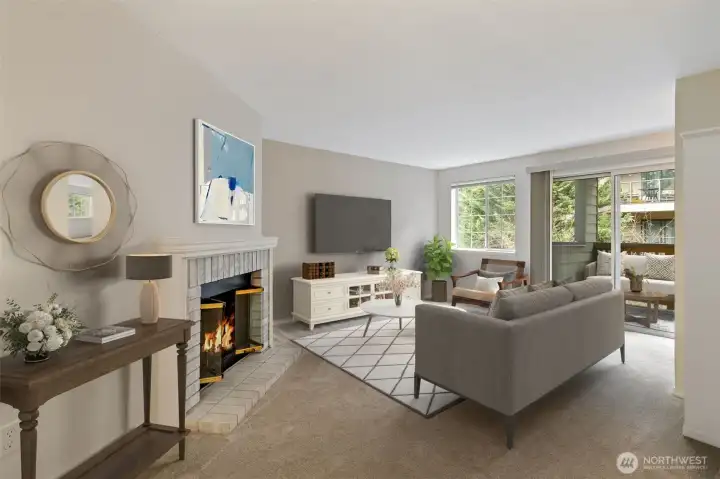 Living Room Virtually Stage