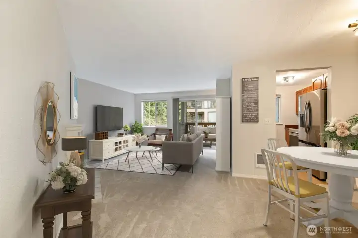 Living Room Virtually Staged