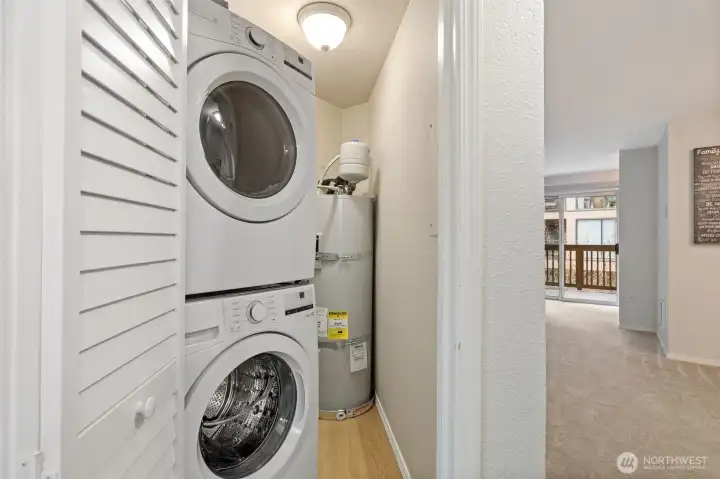 In-Unit Washer and Dryer. Water Heater was replaced in 2024