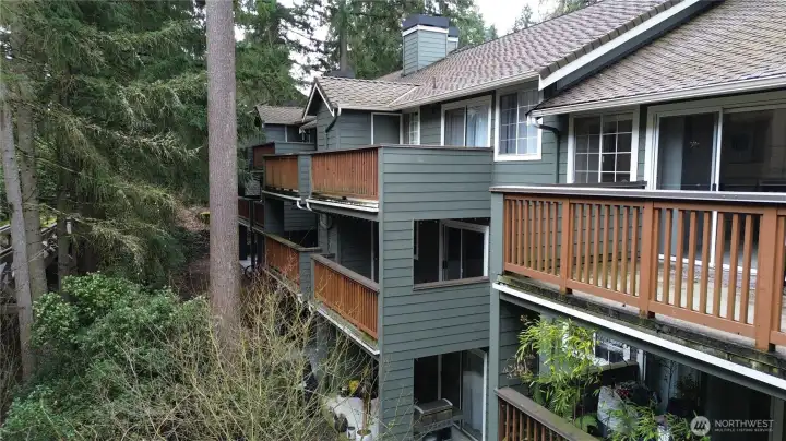 Rearview of the unit