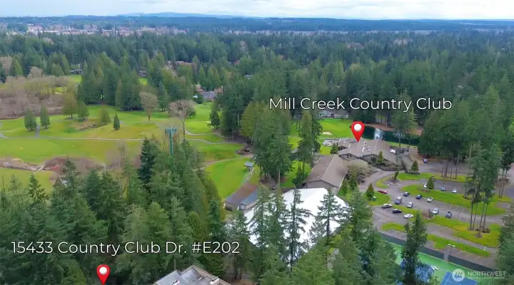 Mill Creek Country Club and Swim Club are right next door
