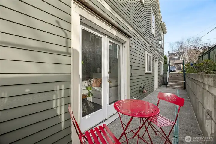 Private patio for Apartment