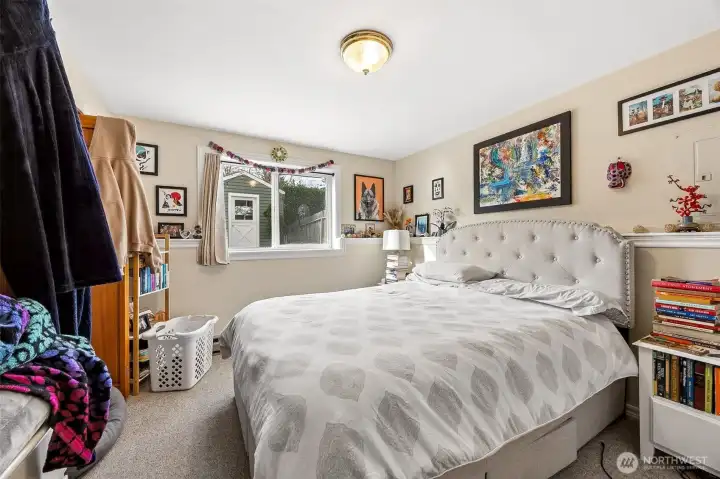 One of the apartment bedrooms