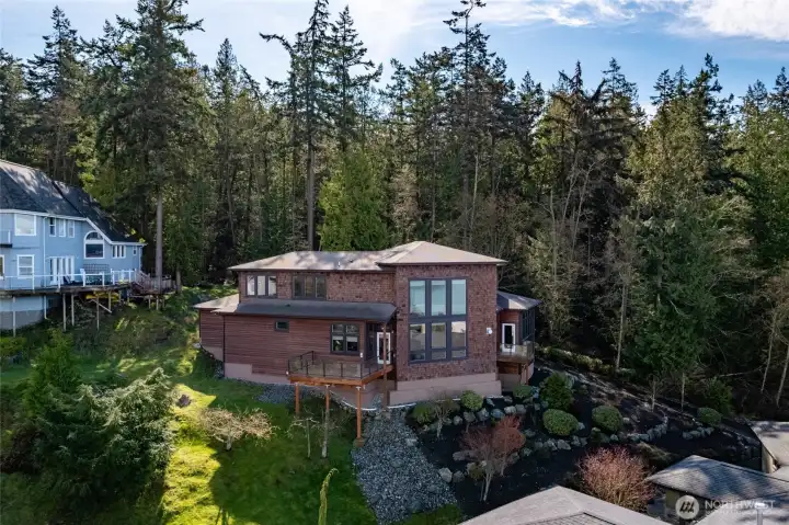 This Northwest Contemporary custom build was thoughtfully designed to maximize views from almost every room.