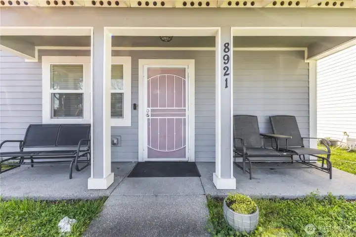Covered front porch