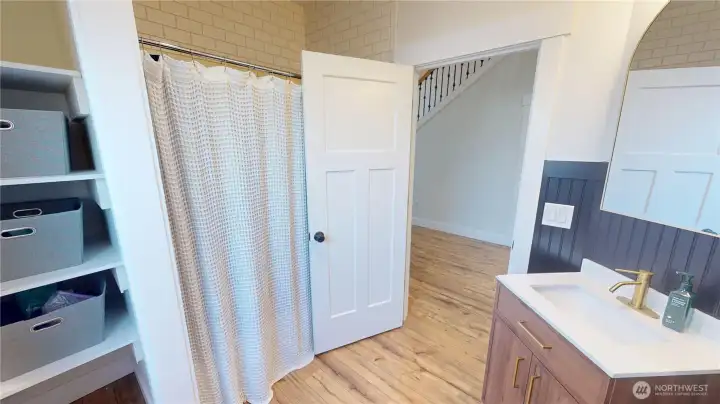 This main floor bath is very large!