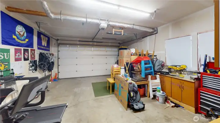 Attached garage