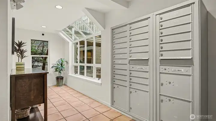 Secure mail room.