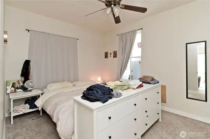 farm house primary bedroom